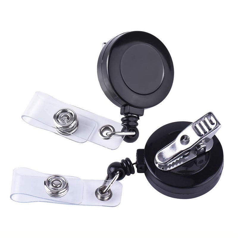 KUUQA Retractable Badge Reel with Alligator Clip for Key Cards and ID Cards (10 Pack) - Image 1